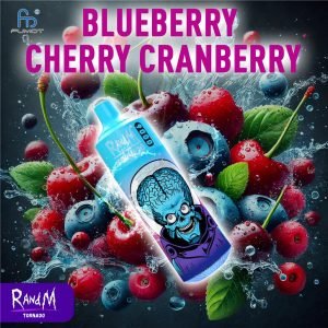 Blueberry Cherry Cranberry RandM Tornado Vape 9000